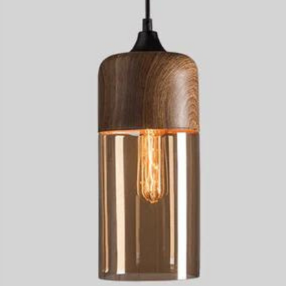 Rustic Wood Hanging Light NordLuna