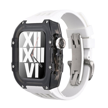 Black Rubber Strap Kit For Apple Watch
