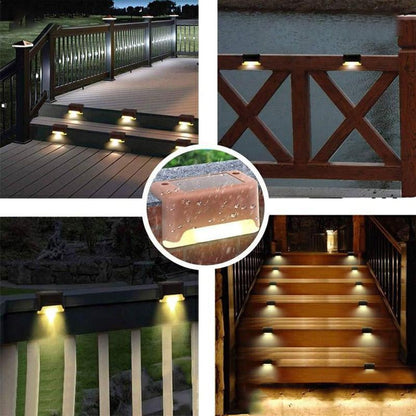 Green Solar Powered Garden Lights