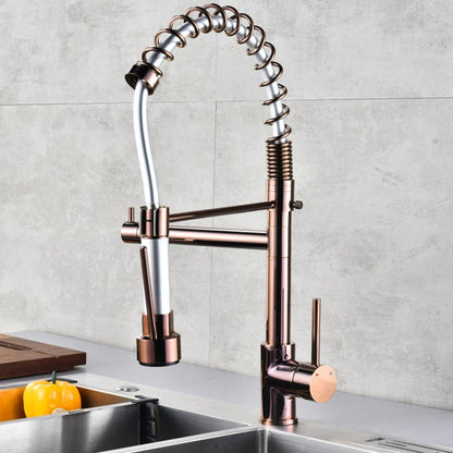 Premium 3-Function Brass Kitchen Sink Faucet Tap