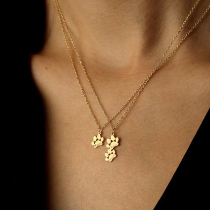 Customizable Cat Paw Pendant Necklace or Charm
