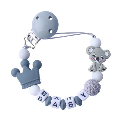 Adorable Infant Pacifier Holder with Soft Toy Crown