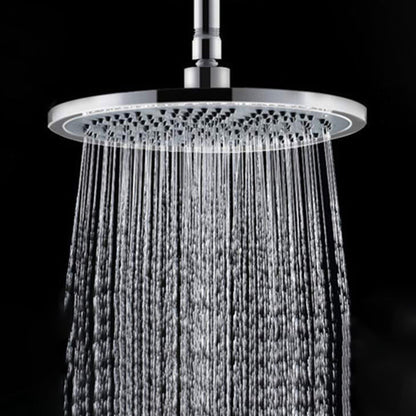 Luxury Chrome Round Shower Head Wall Mount Kit