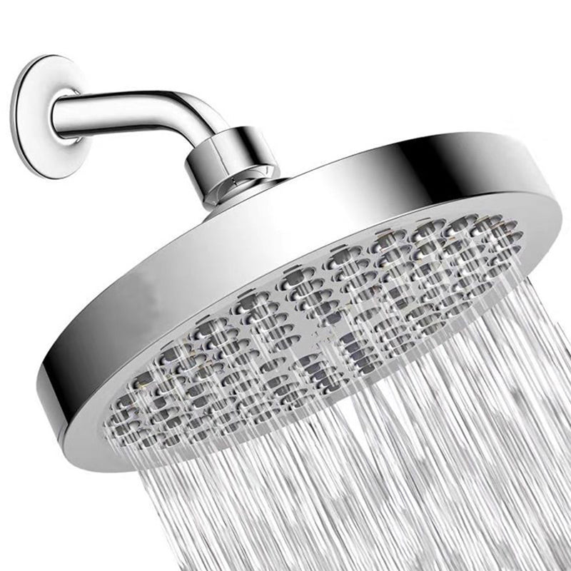 Luxury Chrome Round Shower Head Wall Mount Kit
