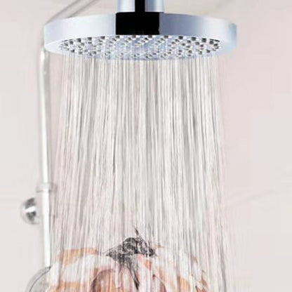 Luxury Chrome Round Shower Head Wall Mount Kit