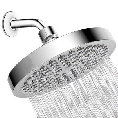 Luxury Chrome Round Shower Head Wall Mount Kit