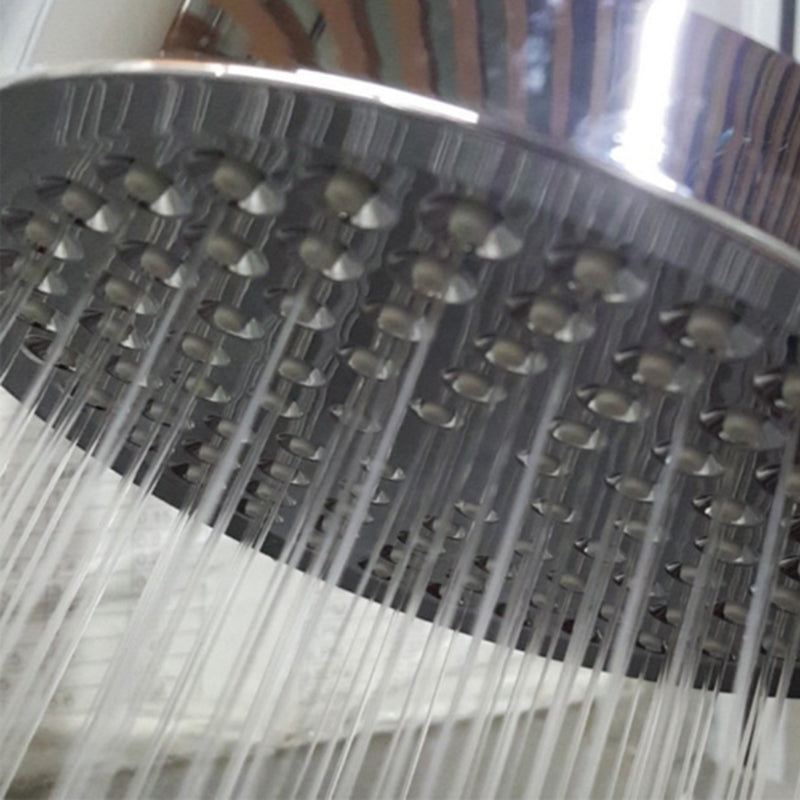Luxury Chrome Round Shower Head Wall Mount Kit