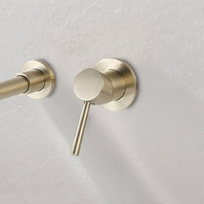 Modern Single Handle Wall Mount Bathroom Faucet