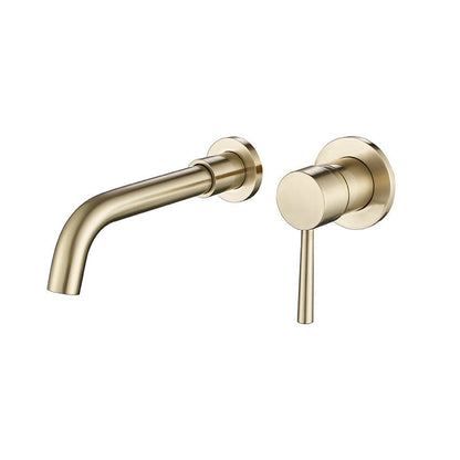 Modern Single Handle Wall Mount Bathroom Faucet