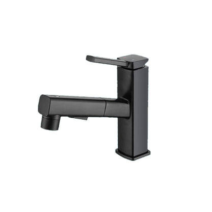 Stylish Lever Handle Kitchen Faucet with Rotating Spout - Luxicro