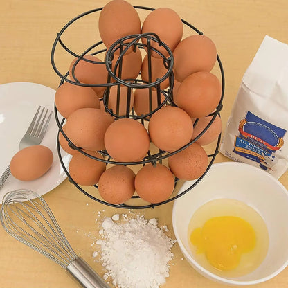 Space Saving Spiral Egg Storage Rack
