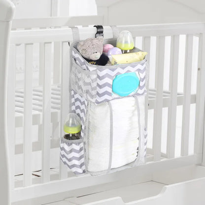 Baby Crib Storage Diaper Changing Organizer