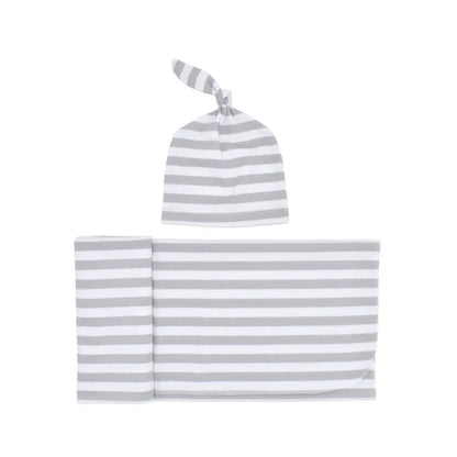 Cozy Baby Swaddle Set with Hat - Gentle Infant Wrap Blanket