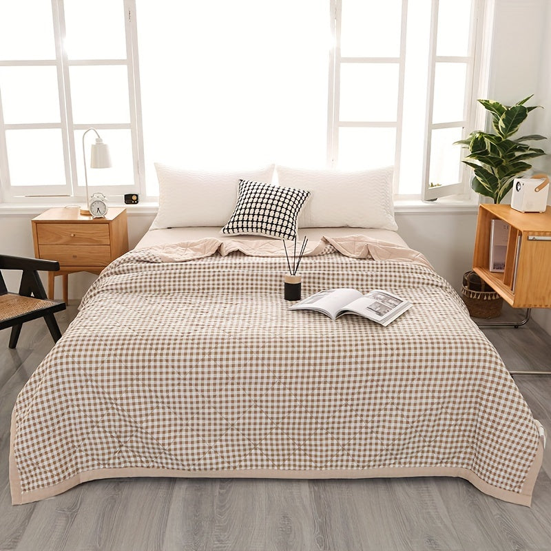 Soft Plaid Throw Blanket for Chill Nights