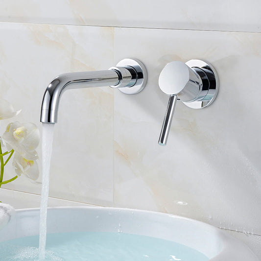 Contemporary 2-Handle Wall Mounted Basin Faucet - Luxicro