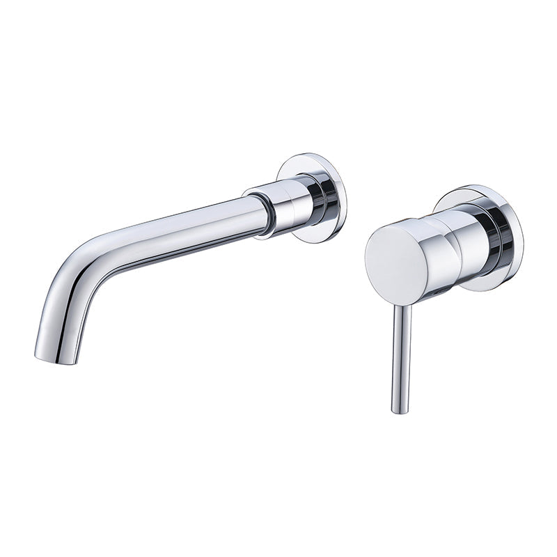 Contemporary 2-Handle Wall Mounted Basin Faucet