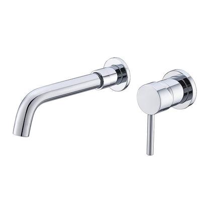 Contemporary 2-Handle Wall Mounted Basin Faucet