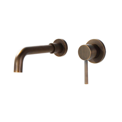 Contemporary 2-Handle Wall Mounted Basin Faucet