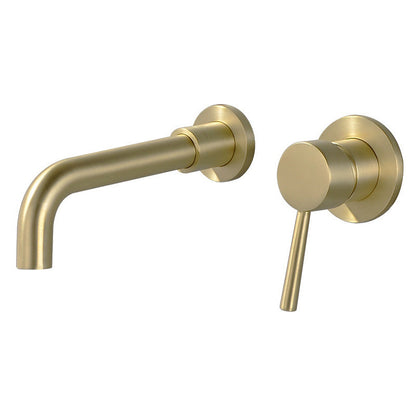 Contemporary 2-Handle Wall Mounted Basin Faucet