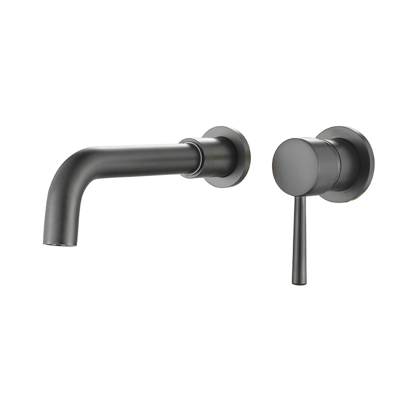 Contemporary 2-Handle Wall Mounted Basin Faucet