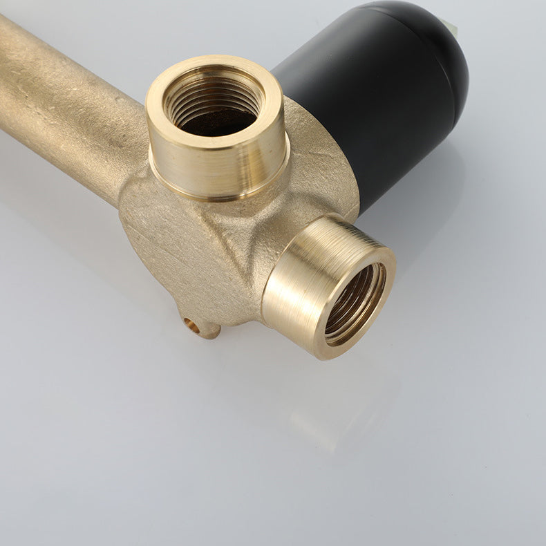 Contemporary 2-Handle Wall Mounted Basin Faucet