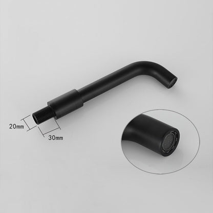 Contemporary 2-Handle Wall Mounted Basin Faucet