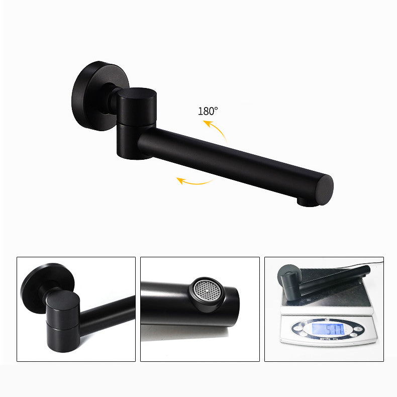 Contemporary 2-Handle Wall Mounted Basin Faucet