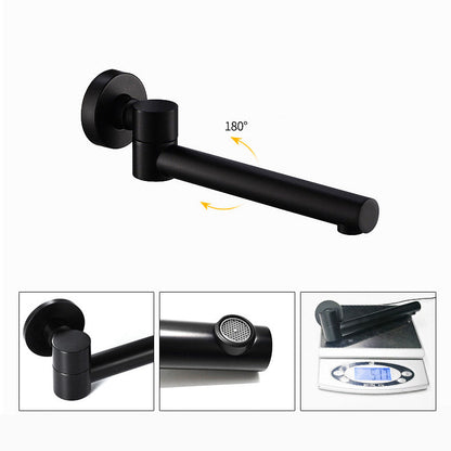 Contemporary 2-Handle Wall Mounted Basin Faucet