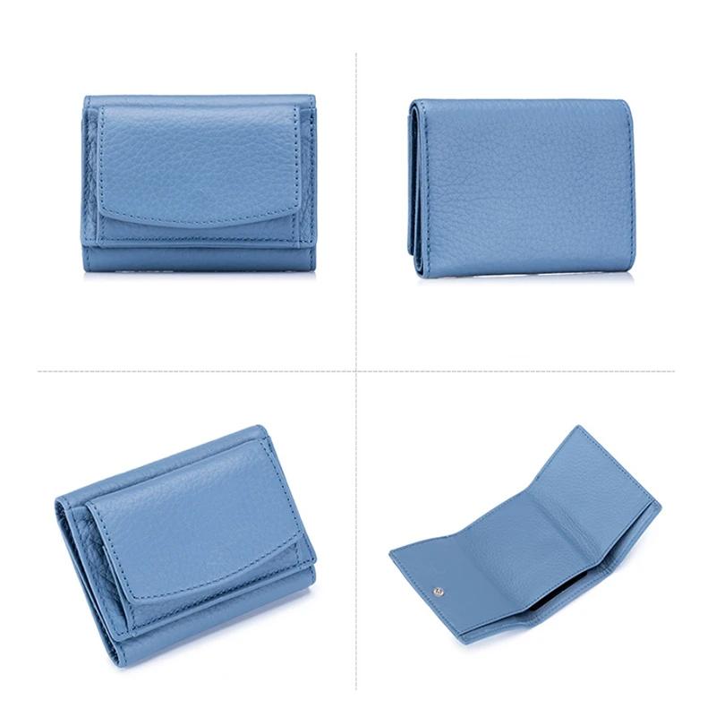 Thin Genuine Leather Wallet with RFID Blocking
