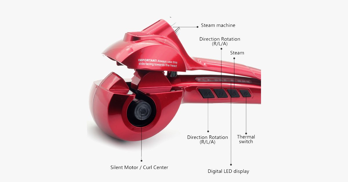 Simple Fast Ceramic Curling Iron for Loose Waves