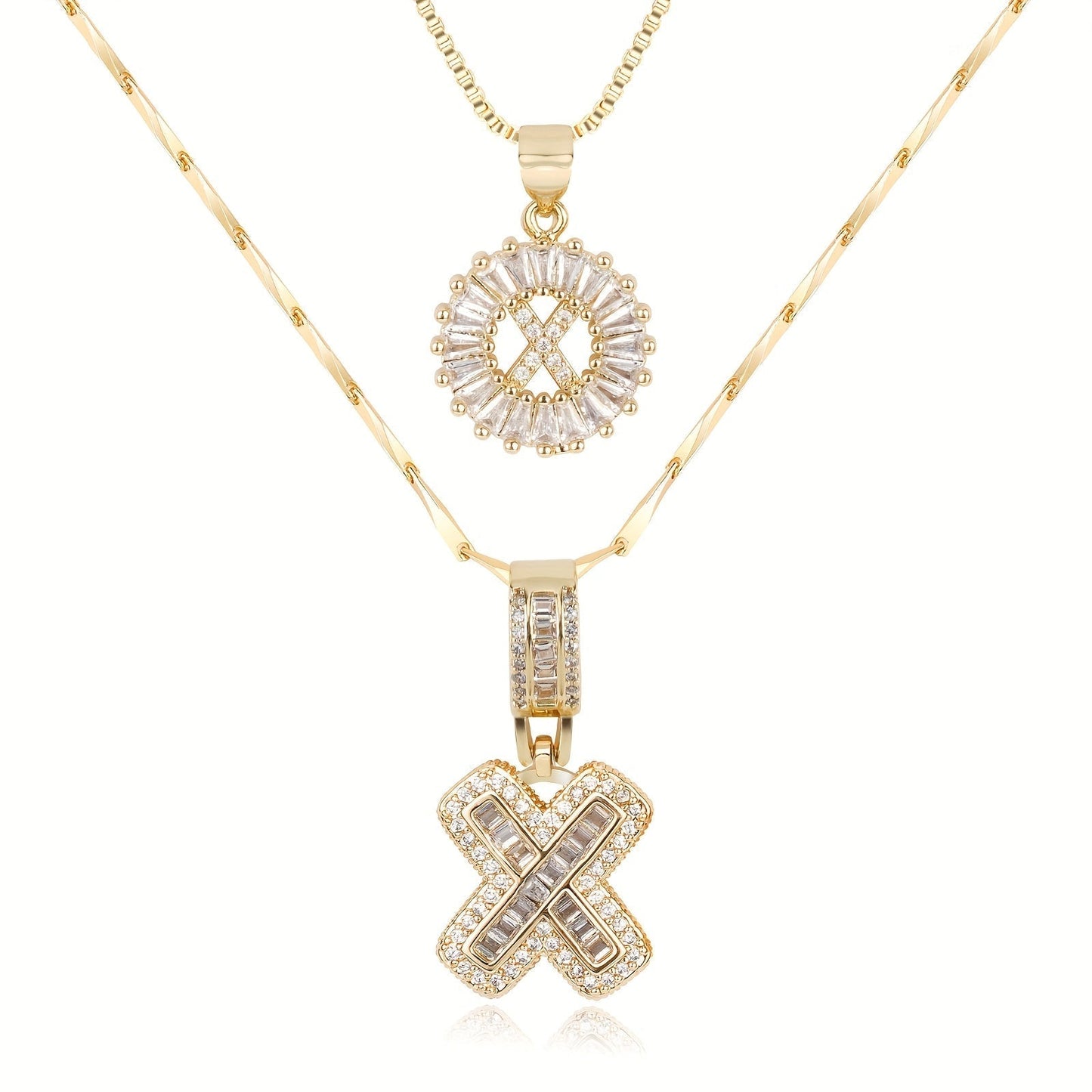 Fine 14k Gold Initial Diamond Pendant Necklace