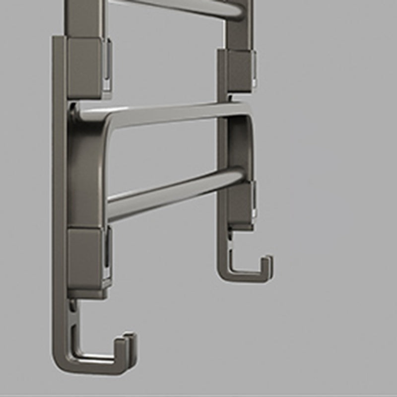 Stylish Chrome Bathroom Shelf Towel Rack Set