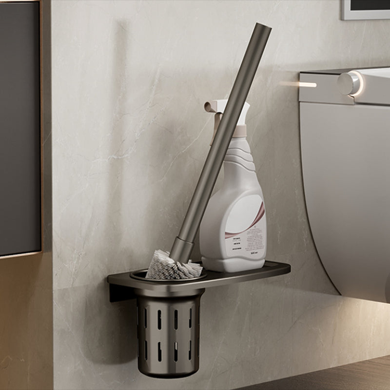 Stylish Chrome Bathroom Shelf Towel Rack Set