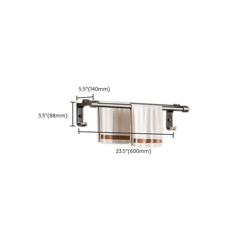 Stylish Chrome Bathroom Shelf Towel Rack Set