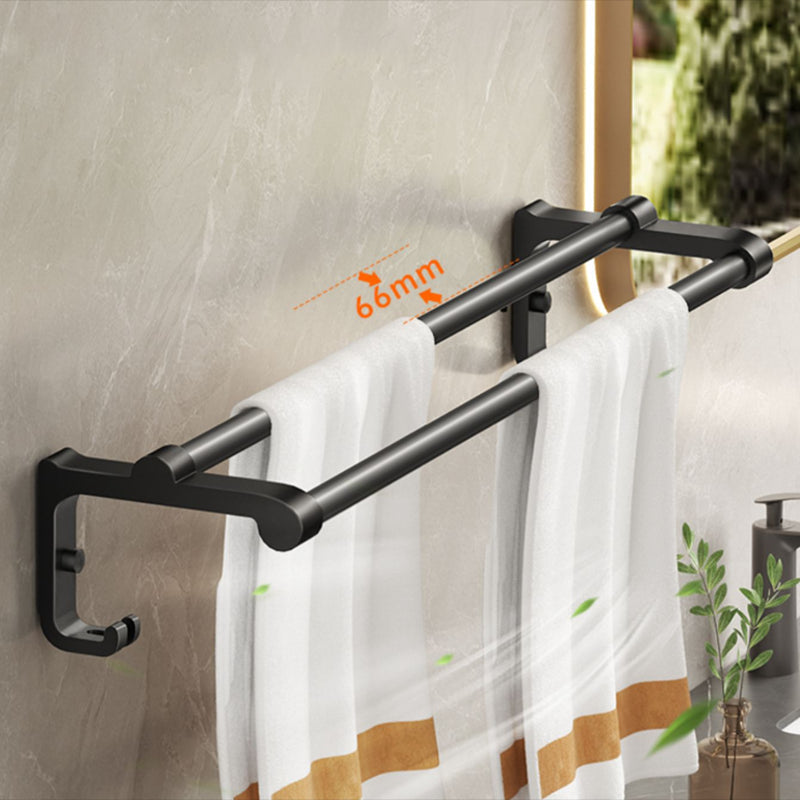 Modern Black Bathroom Storage Shelf Set
