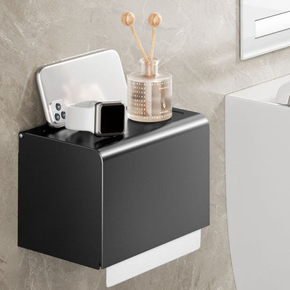 Modern Black Bathroom Storage Shelf Set