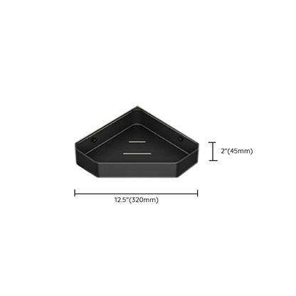 Modern Black Bathroom Storage Shelf Set