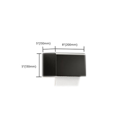 Modern Black Bathroom Storage Shelf Set