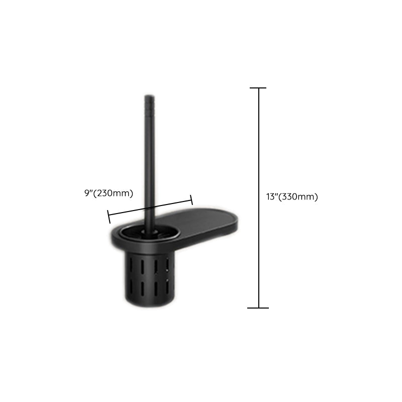 Modern Black Bathroom Storage Shelf Set