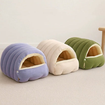 Plush Warm Pet Bed for Cats and Dogs