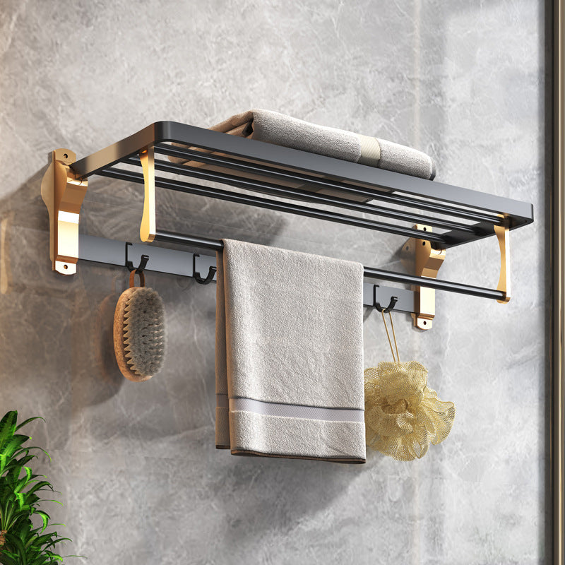 Elegant Black Brass Bathroom Accessories Set