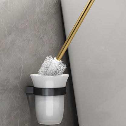 Elegant Black Brass Bathroom Accessories Set