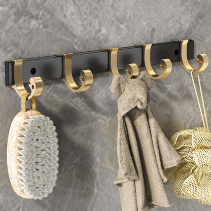 Elegant Black Brass Bathroom Accessories Set - Luxicro