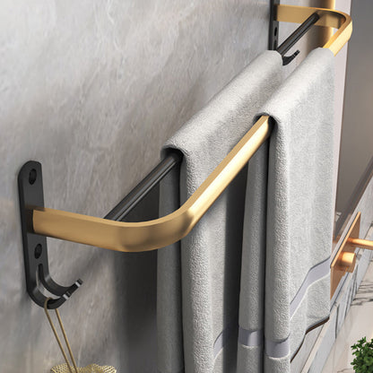 Stylish Matte Black Bath Hardware Set