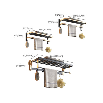 Stylish Matte Black Bath Hardware Set