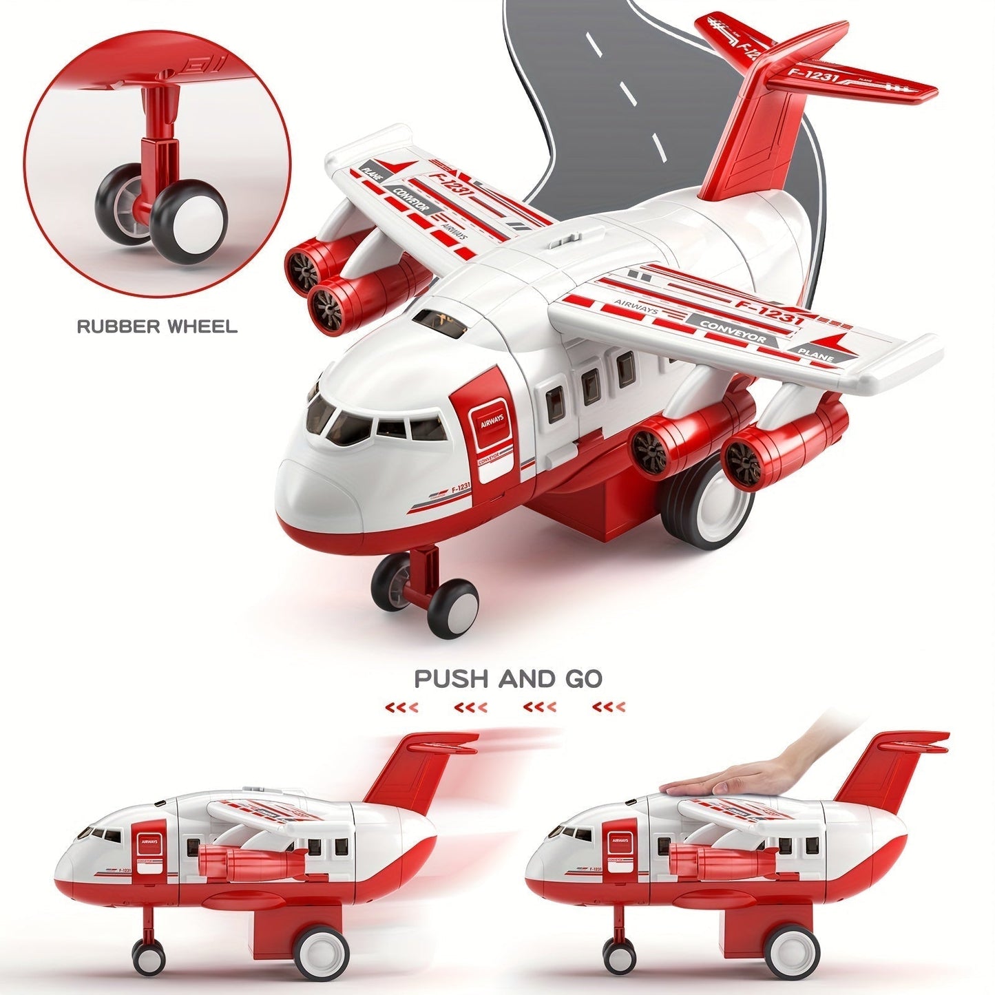 Action Playset Fire Truck Airplane Toy