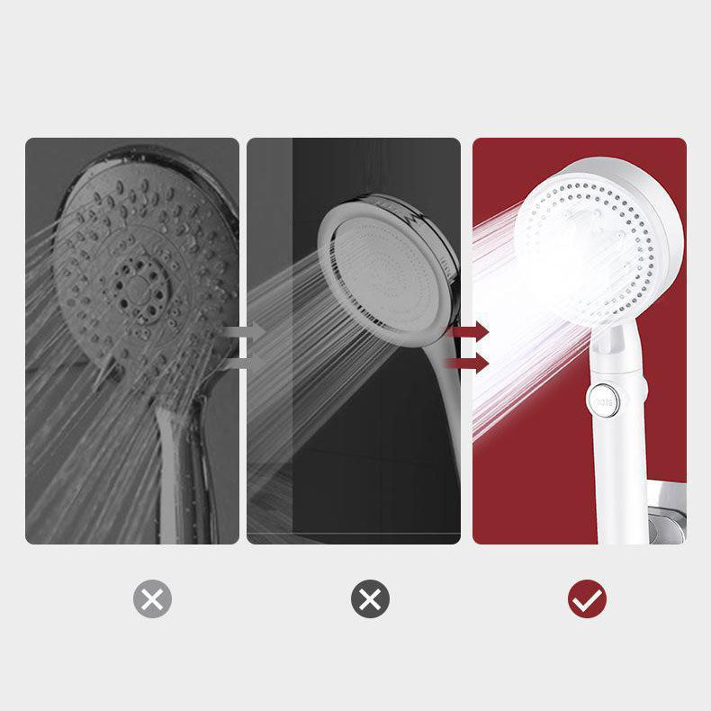 Modern Showerhead Set with Handheld Spray and Wall Mount