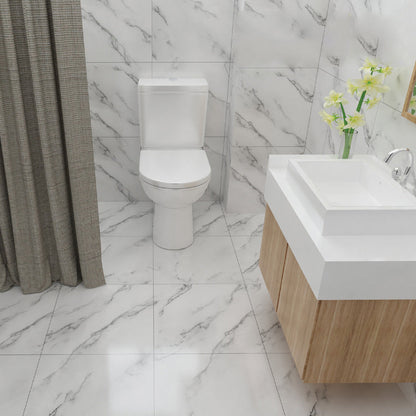 Simple Peel Stick Marble Vinyl Floor Tiles