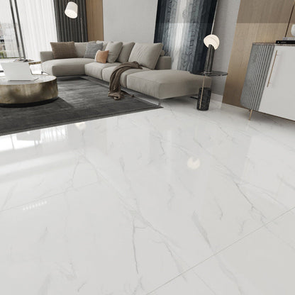 Simple Peel Stick Marble Vinyl Floor Tiles