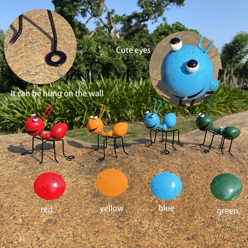 Colorful Metal Ant Yard Ornament